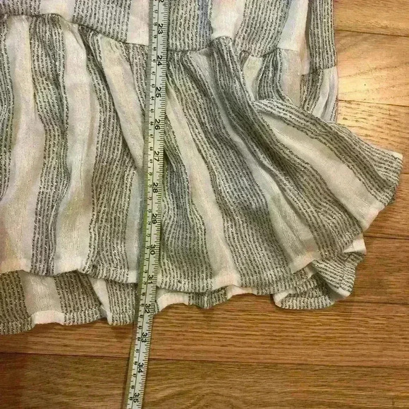 Blue Island Women’s Striped Swim Cover Up Metallic Threading Tassels Sz S - Picture 9 of 9